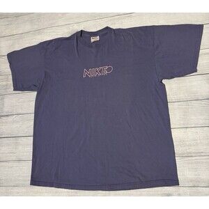 VTG 90s Nike Athletic Department Center Swoosh Logo Size 2XL Nice Fade